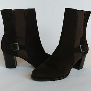 Cole Haan Brown Suede Ankle Bootie 7.5